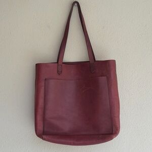 Madewell Burgundy Tote Bag